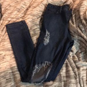 Fashion Nova distressed jeans